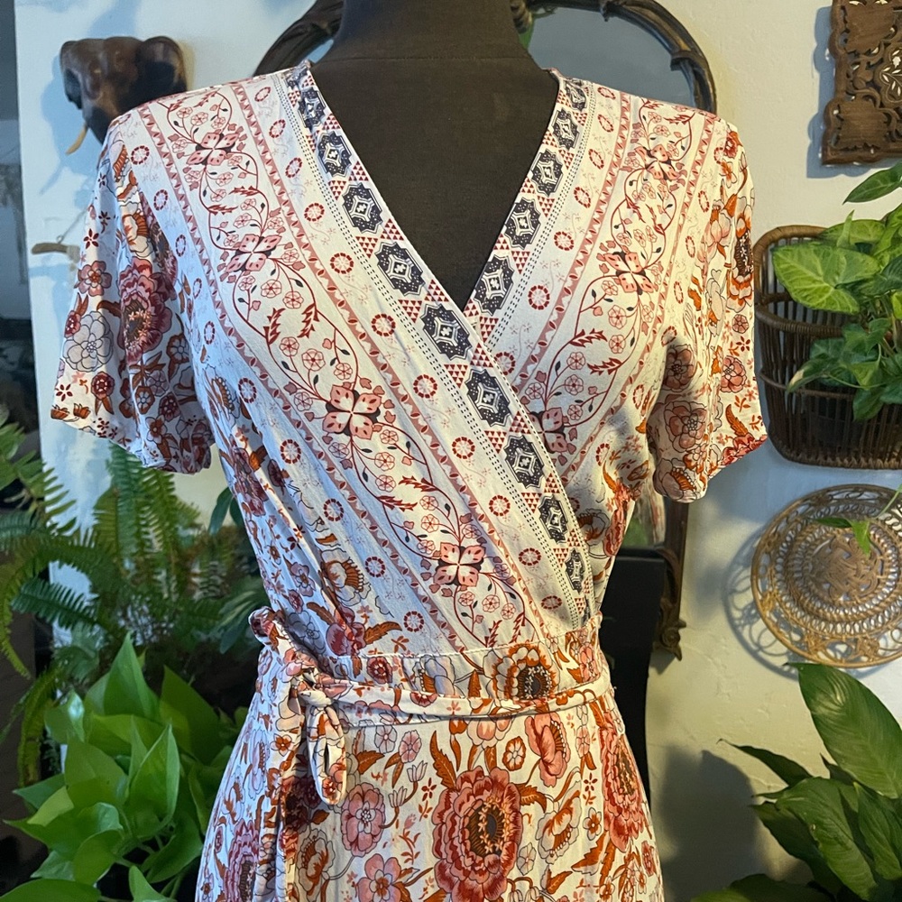 A Beautiful Wrap Maxi Dress